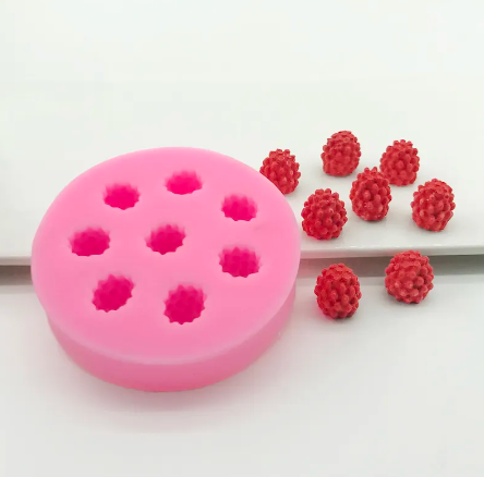 Raspberry Mini Embeds 115 Cavity Silicone Mold 2246