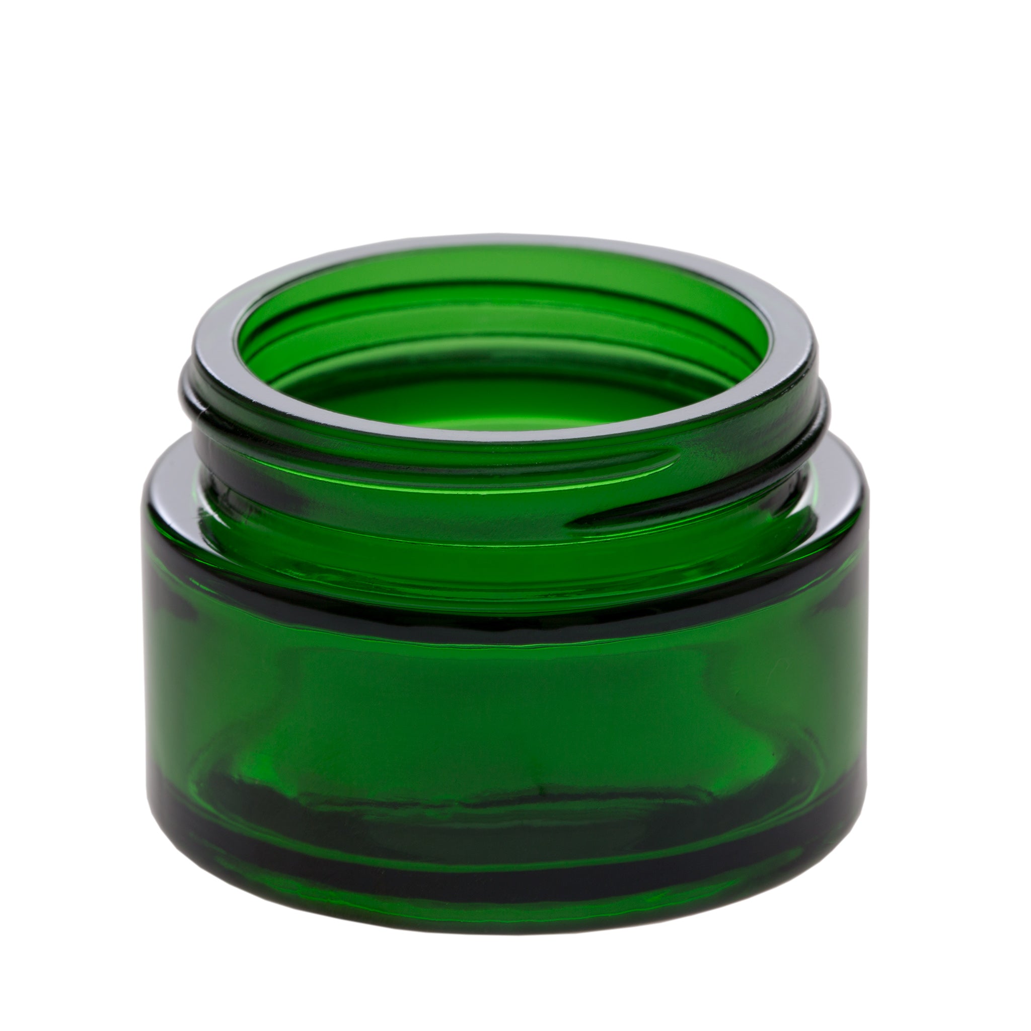 Safety Coated Graduated Glass Jar, 16oz with 63-400 Green