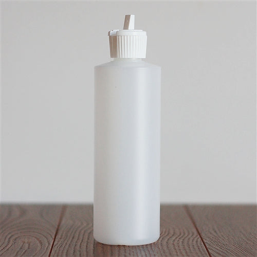 2 oz Natural HDPE Plastic Bottle with Fliptop