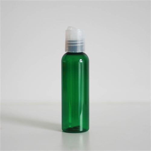 2 oz Green PET Bullet with Disc Cap - Natural