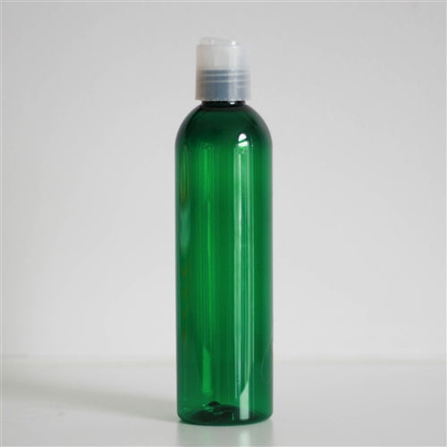 8 oz Green PET Bullet with Disc Cap - Natural