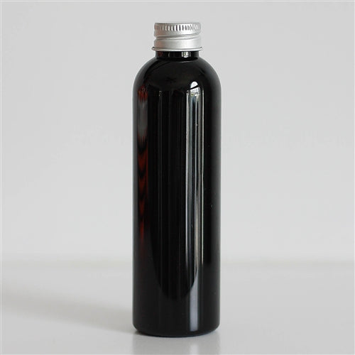 4 oz Black PET Bullet with Aluminum Cap