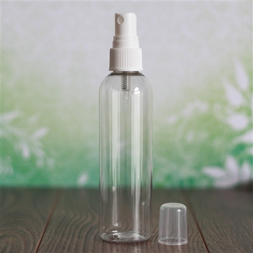 4 oz Clear PET Bullet with Mister - White