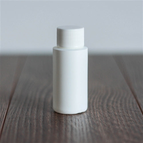 1 oz White Cylinder with White Rib Cap