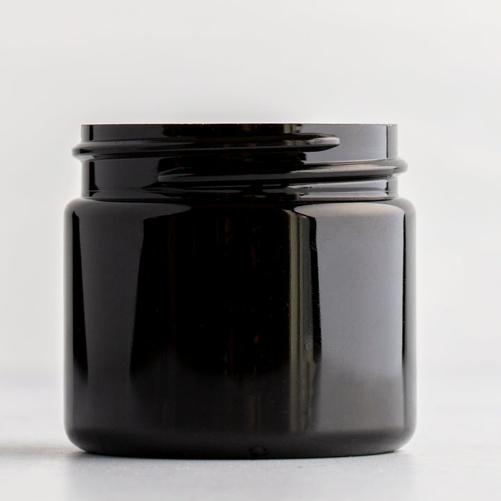 2 oz Black Straight Side Jar