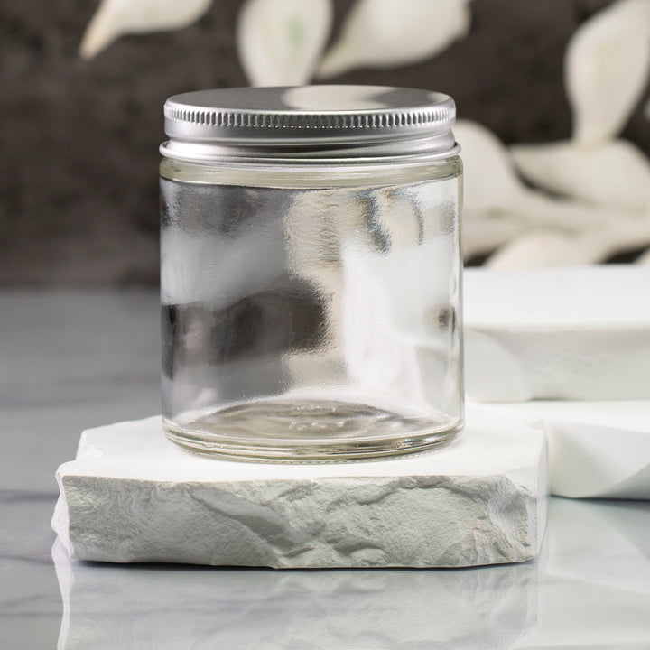 4 oz Clear Glass Jar with 58-400 Neck