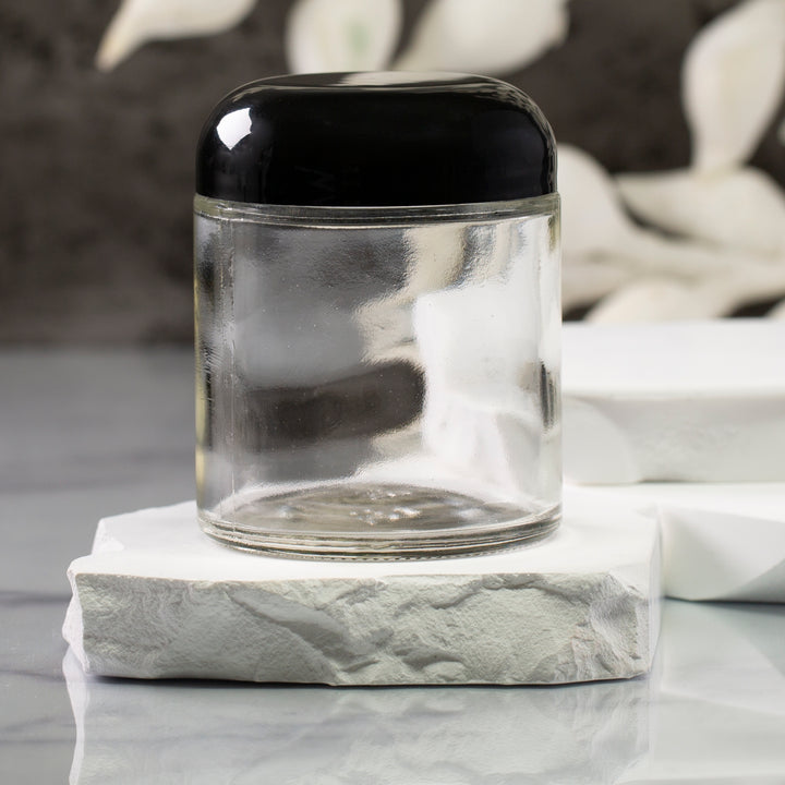 4 oz Clear Glass Jar with 58-400 Neck