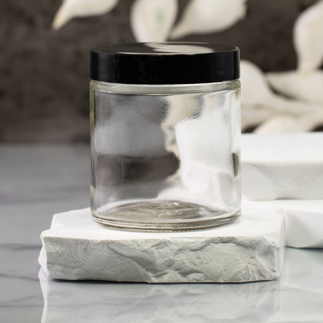 4 oz Clear Glass Jar with 58-400 Neck