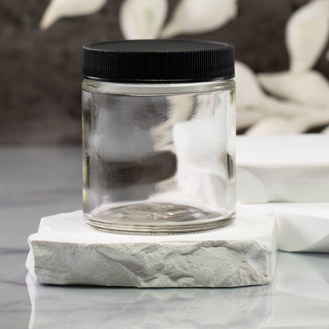 4 oz Clear Glass Jar with 58-400 Neck