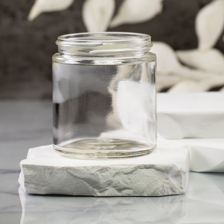 4 oz Clear Glass Jar with 58-400 Neck