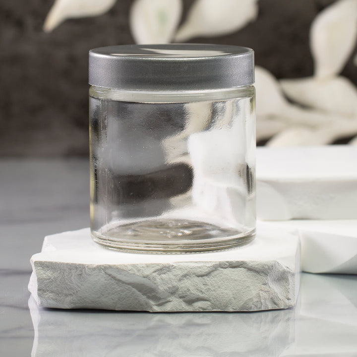 4 oz Clear Glass Jar with 58-400 Neck