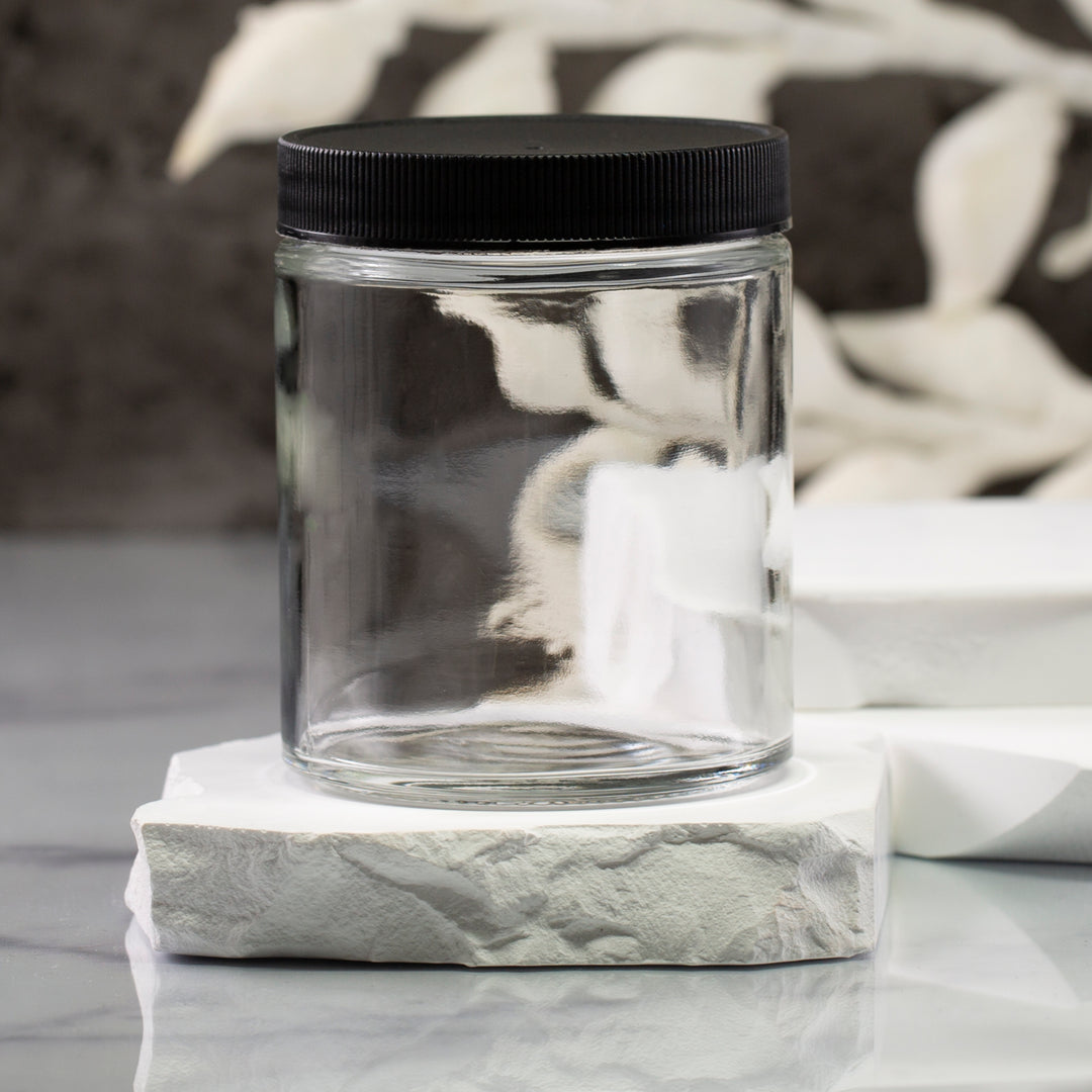 6 oz Clear Glass Jar with 63-400 Neck