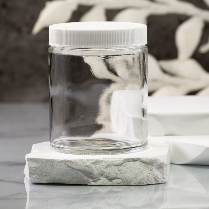 6 oz Clear Glass Jar with 63-400 Neck