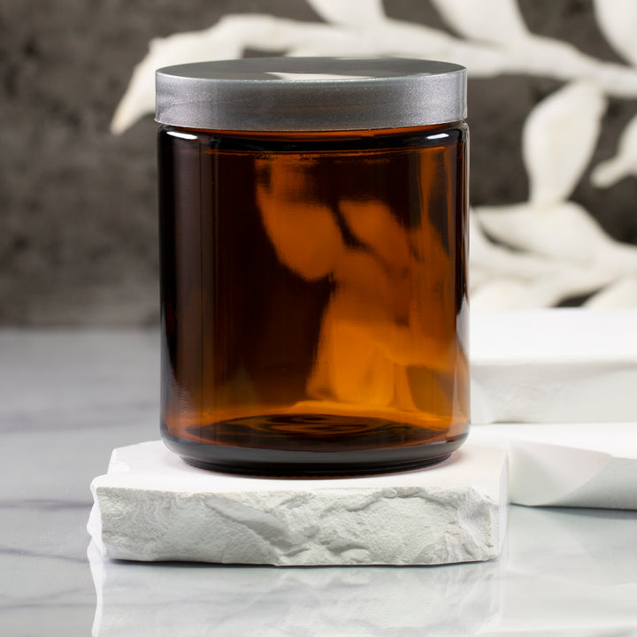 8 oz Amber Glass Jar with 70-400 Neck