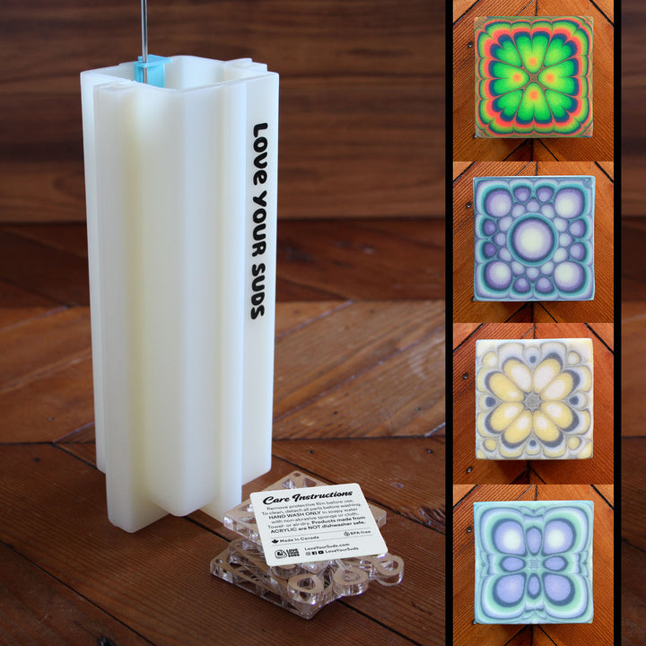 Kaleidoscope Set (4) + Square Silicone Column Mold