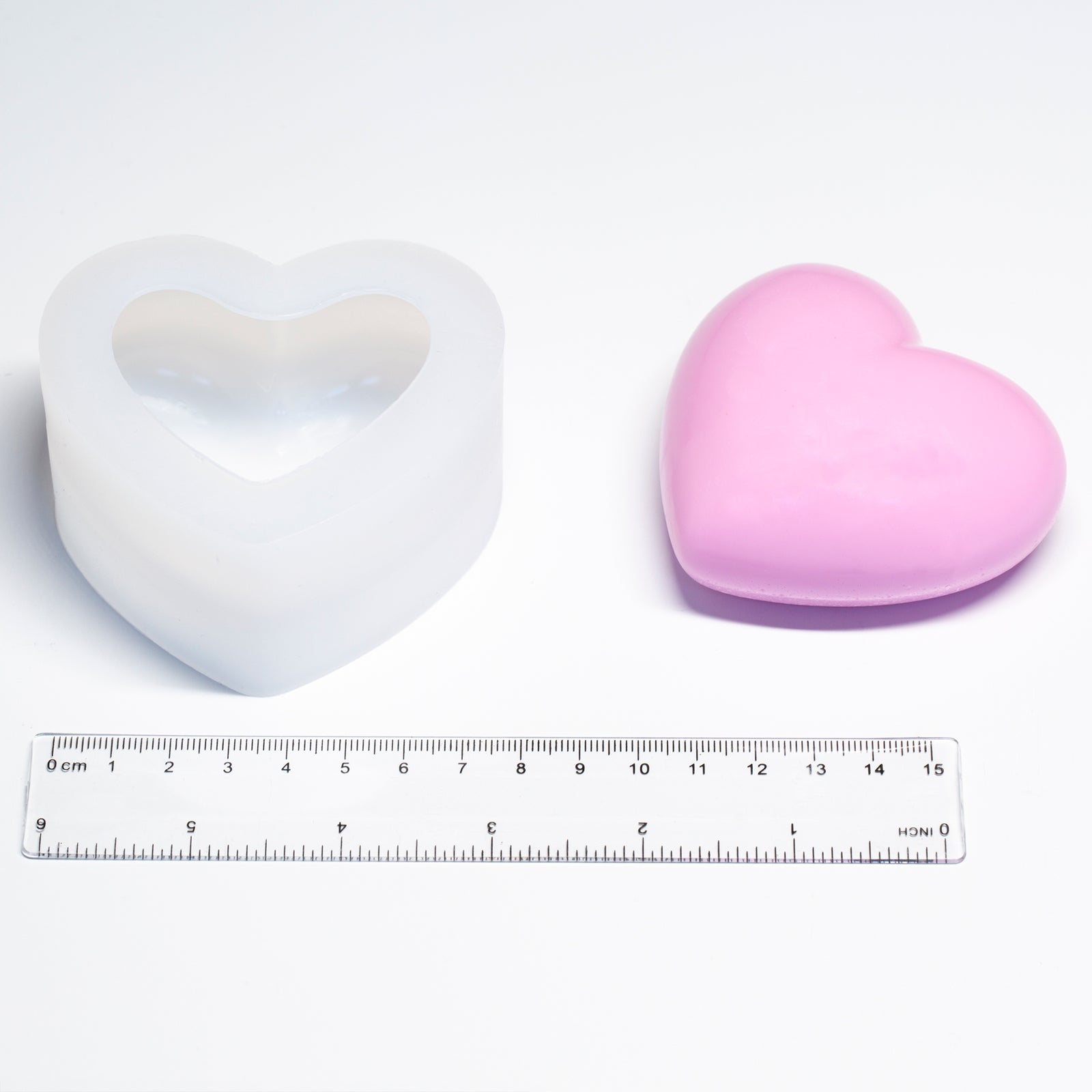 Rounded Heart 3D Silicone Mold