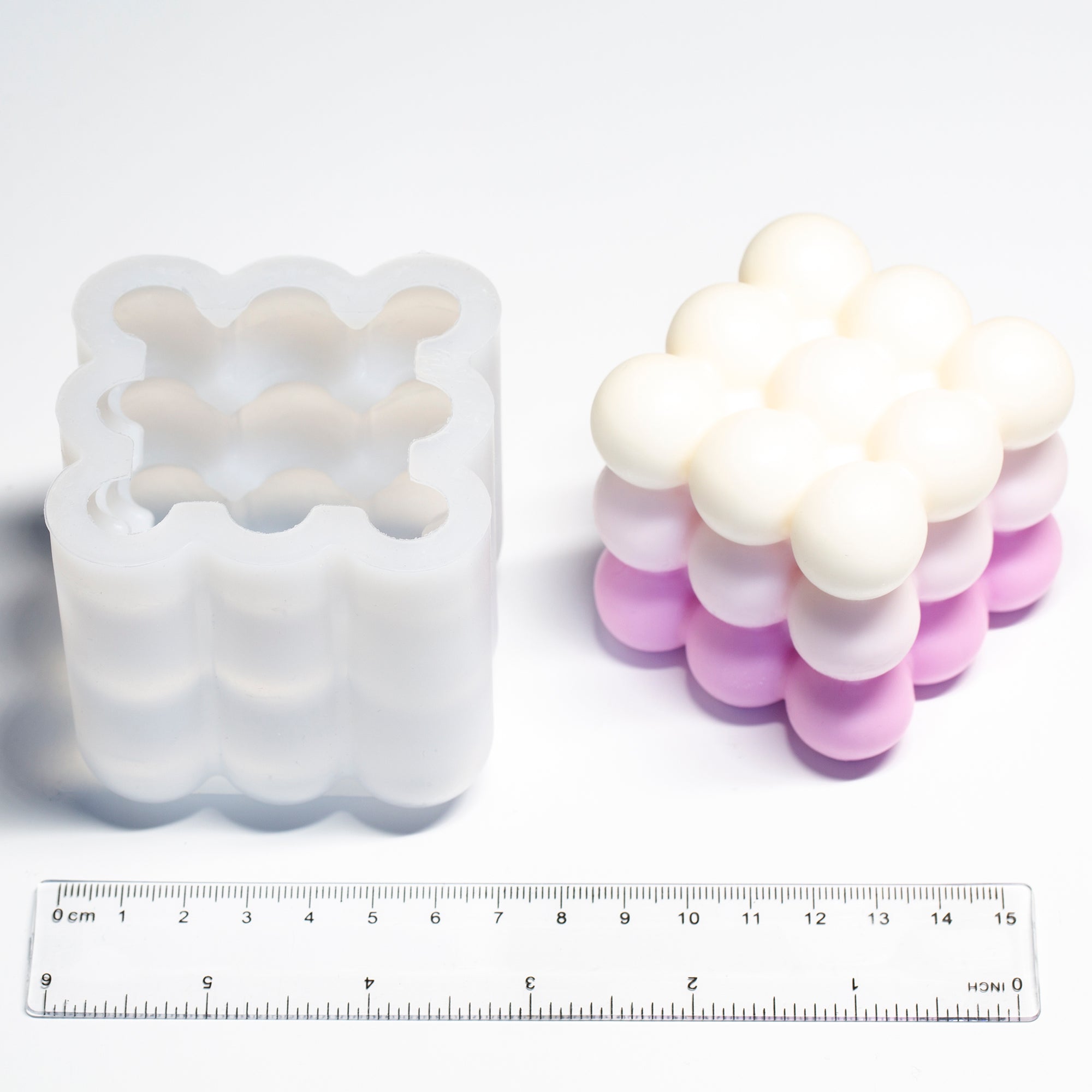 Bubble Cube 3D Silicone Mold