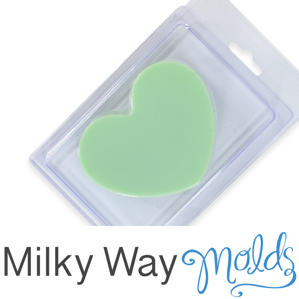 Milky Way Plain Heart Clamshell with Hinged Lid