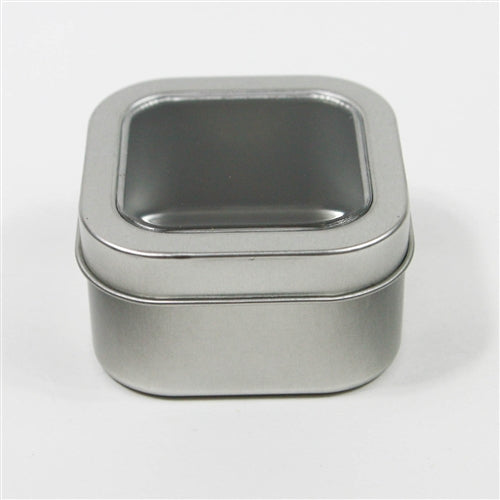 Square metal clearance tins