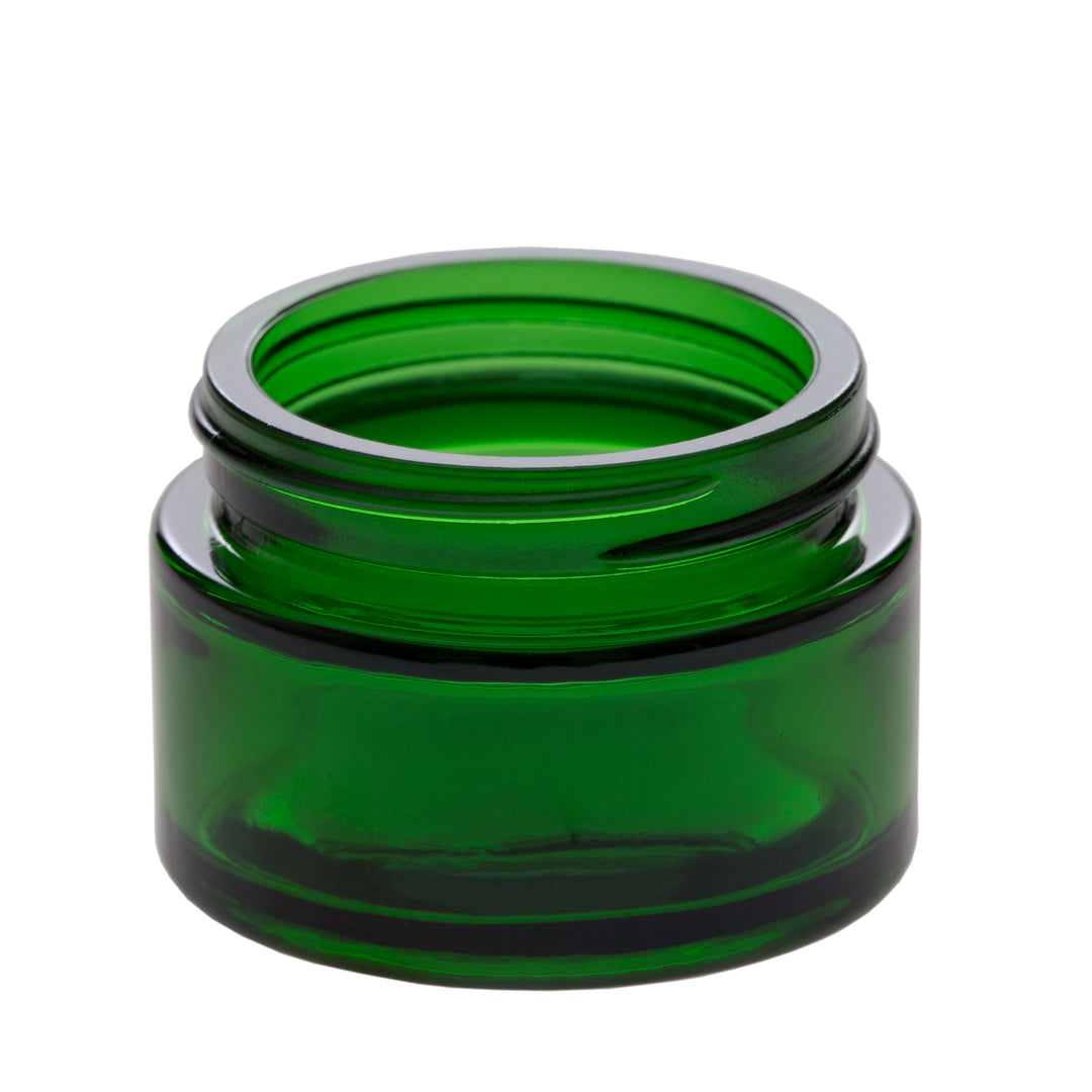 1 oz Green Glass Jar with 48-400 Neck