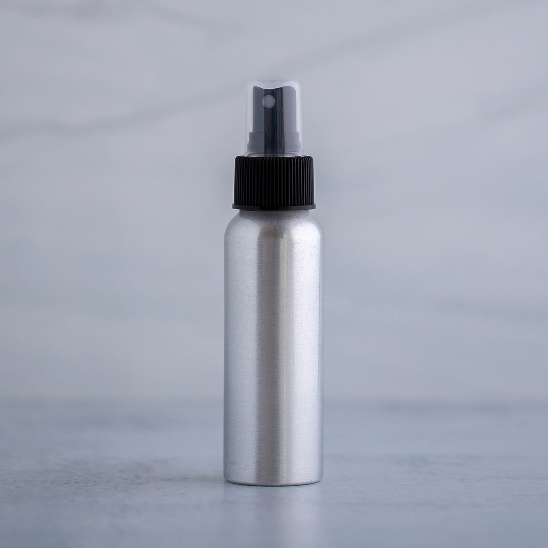 80 ml Aluminum Bottle with Black Mister