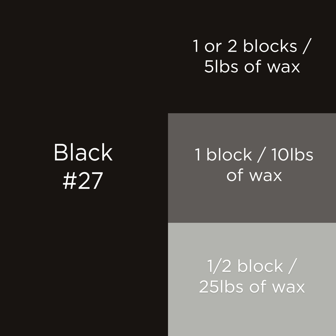 #27 Black Candle Dye Block