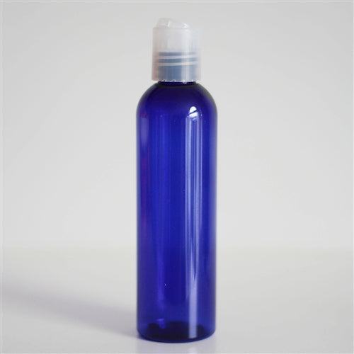 4 oz Blue PET Bullet with Disc Cap - Natural