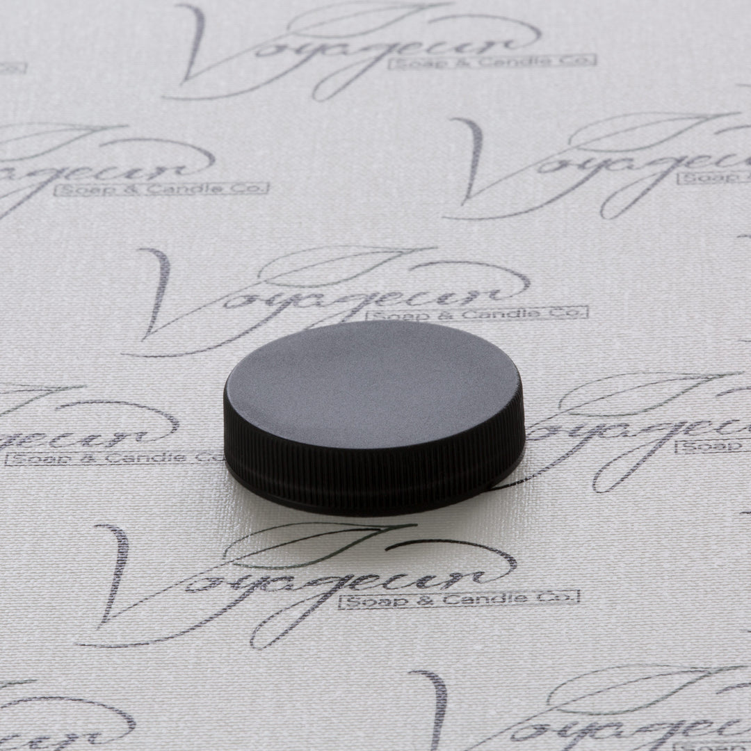 45-400 Black Ribbed Screw Cap