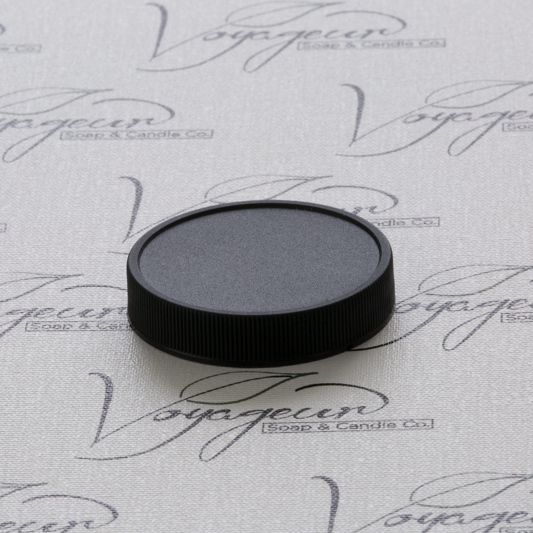 58-400 Black Ribbed Screw Cap