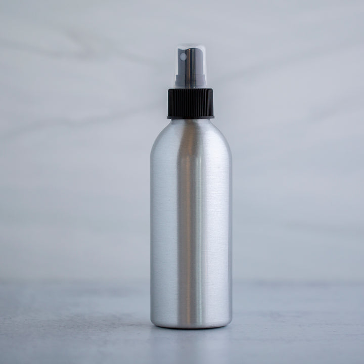 180 ml Aluminum Bottle with Black Mister