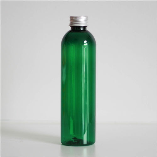 8 oz Green PET Bullet with Aluminum Cap