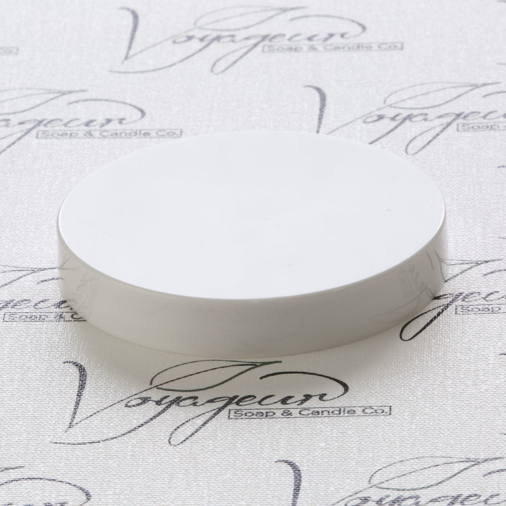 89-400 White Flat Gloss Smooth Cap