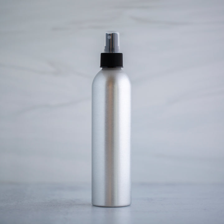 240 ml Aluminum Bottle with Black Mister