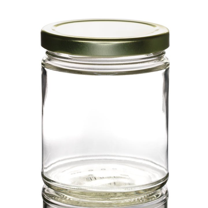 9 oz Clear Glass Jar with 70mm Lug Neck