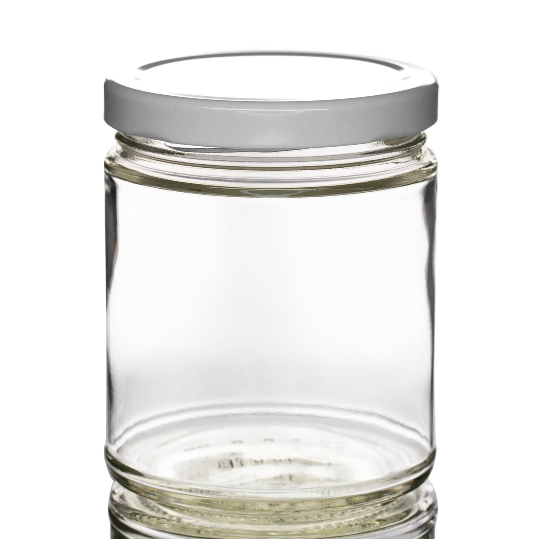 9 oz Clear Glass Jar with 70mm Lug Neck