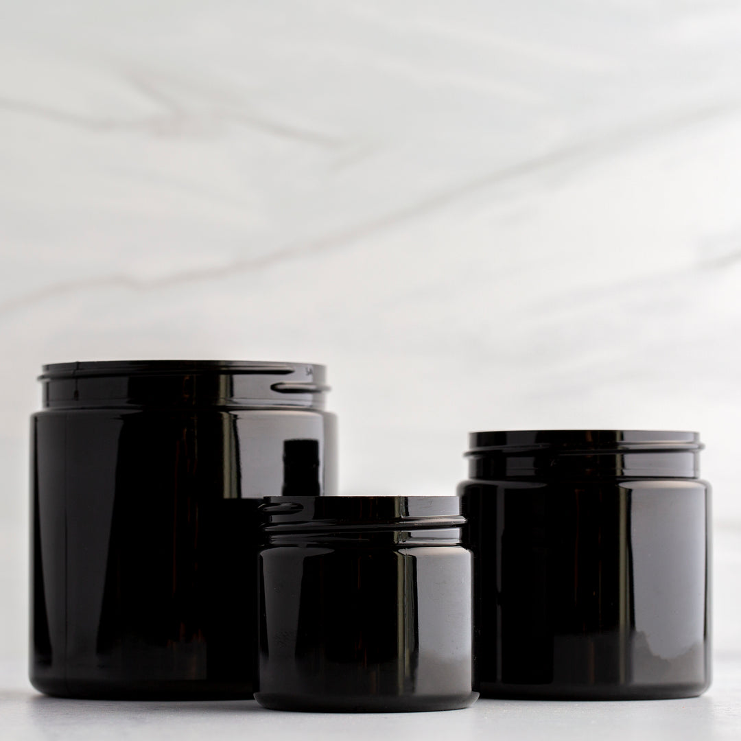 Black Plastic Jars