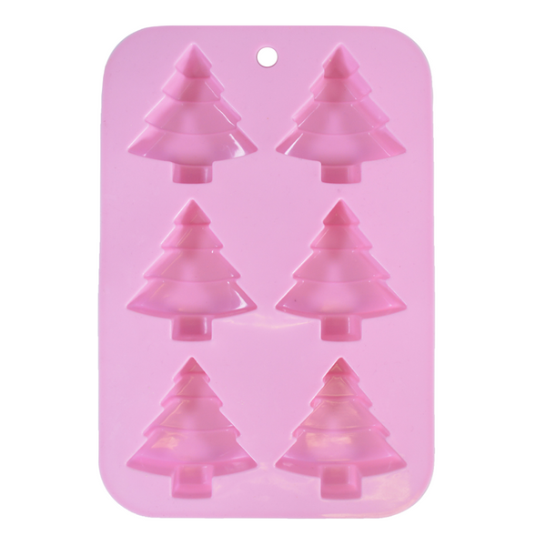 6 Cavities Christmas Tree Silicone Soap Mold Soap Mold Silicone