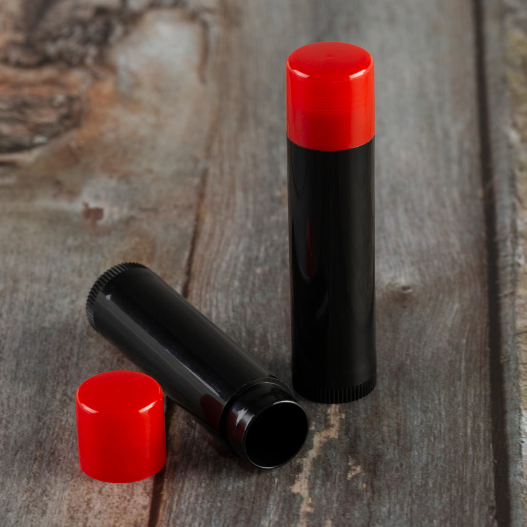 4.5 ml / 0.15 oz Black Lip Balm Tube with Cap