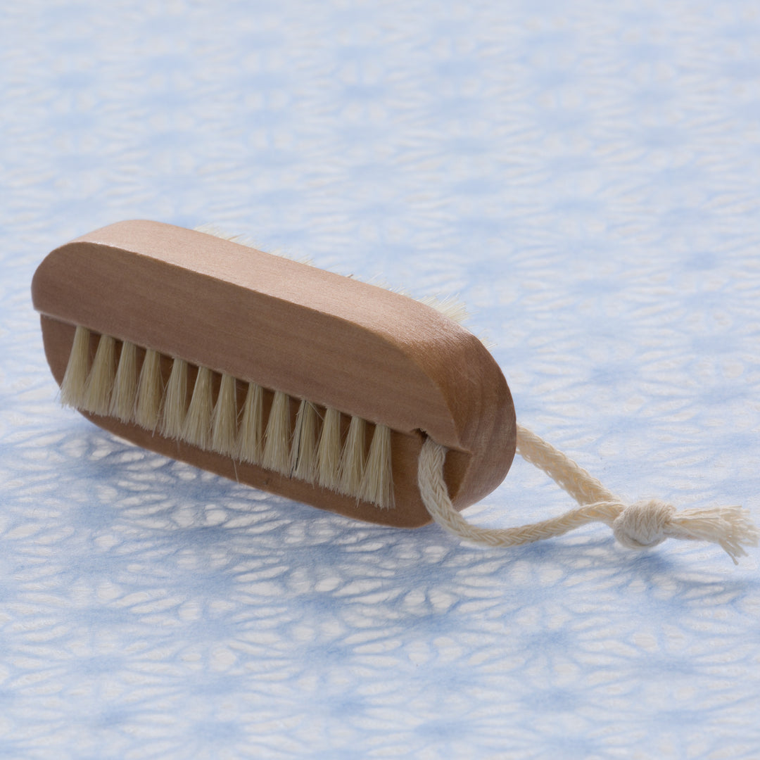 Wooden Nail Brush with Dual Brushing Tip