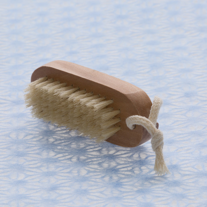 Wooden Nail Brush with Dual Brushing Tip