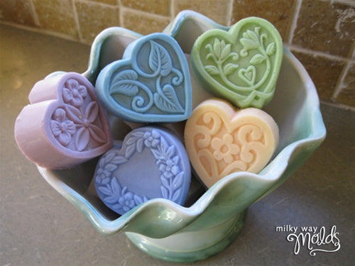 Guest 5 Hearts Milky Way Soap Mold