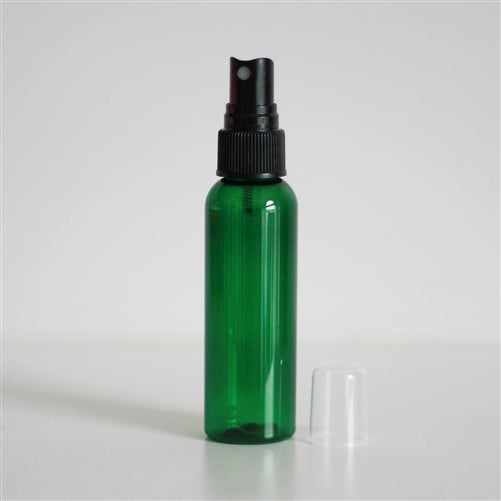 2 oz Green PET Bullet with Mister - Black