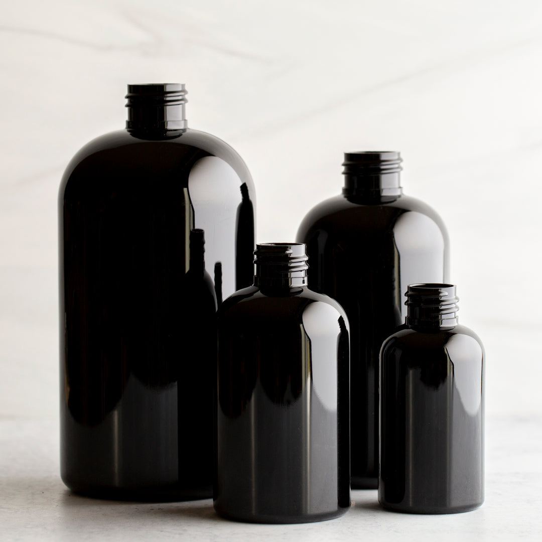 Black Boston Round Bottles